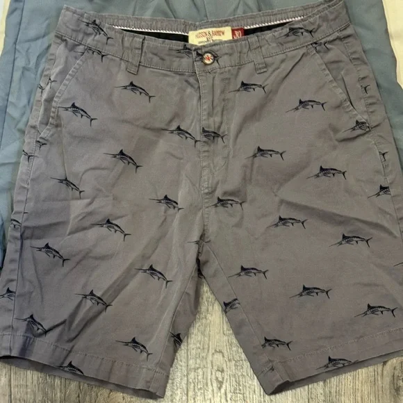 Lot of mens shorts 4. Quicksilver, adidas, IZOD. Hudson & Barrow NYC. New & used - Picture 9 of 11